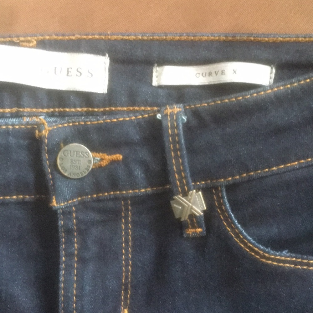 Guess Curvex X Navy Blue Skinny Jeans - Like New! - Picture 6 of 14